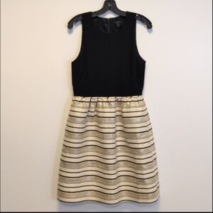 J. Crew A-Line Gold Formal Dress 8